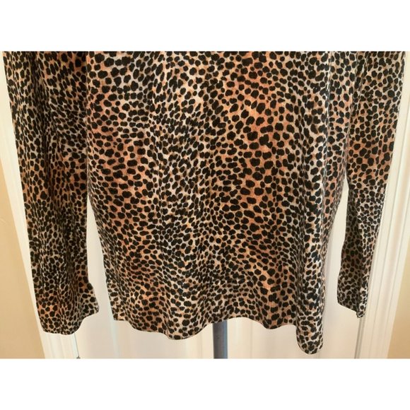 Equipment Brown & Black Animal Pattern Print Pullover Sweater, Size Small, NWT! - Picture 3 of 9